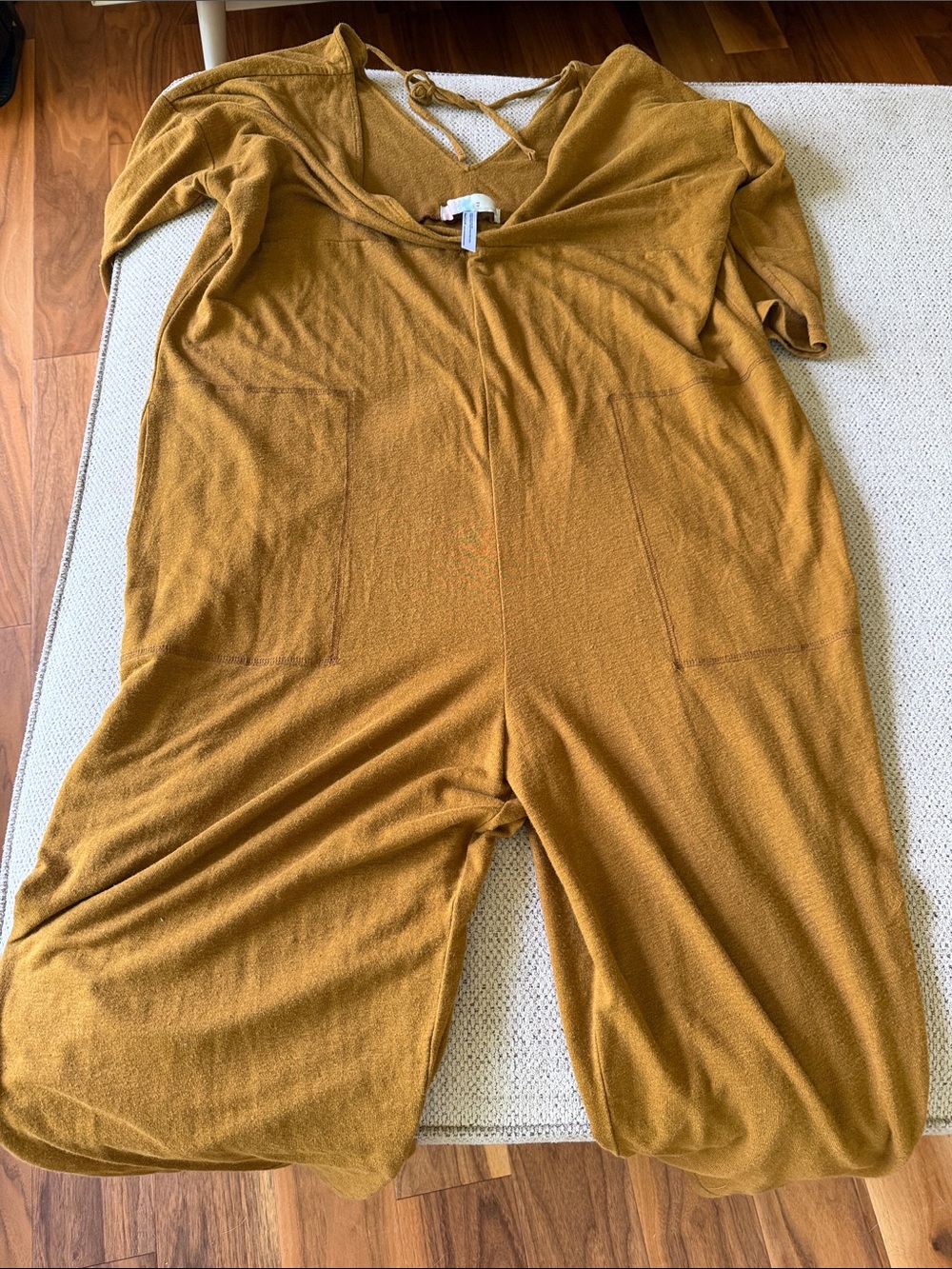Free People Wide-Leg Jumpsuit in Mustard